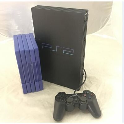 Console PlayStation 2 - SONY - PS2 - Noir - 1 manette - 5 jeux inclus Noir - Publicité Console PlayStation 2 - SONY - PS2 - Noir - 1 manette - 5 jeux inclus Noir - Publicité