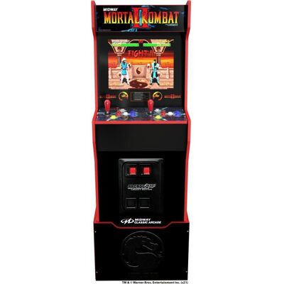 JUST FOR GAMES Borne darcade - Arcade1Up - Mortal Kombat II Classic SE - Publicité JUST FOR GAMES Borne darcade - Arcade1Up - Mortal Kombat II Classic SE - Publicité