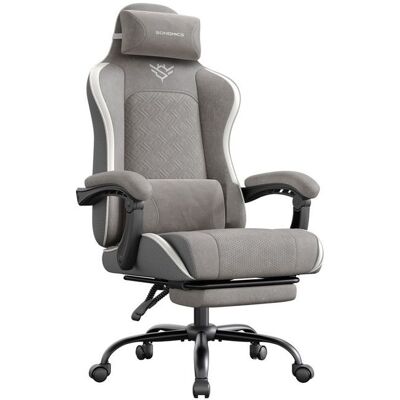Chaise Gaming - SONGMICS - Ergonomique - Repose-Pieds - Gris Tourterelle Gris - Publicité Chaise Gaming - SONGMICS - Ergonomique - Repose-Pieds - Gris Tourterelle Gris - Publicité