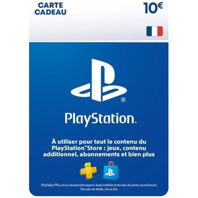 SONY COMPUTER ENTERTAINMENT Carte cadeau numérique de 10€ à utiliser sur le PlayStation Store - Publicité SONY COMPUTER ENTERTAINMENT Carte cadeau numérique de 10€ à utiliser sur le PlayStation Store - Publicité