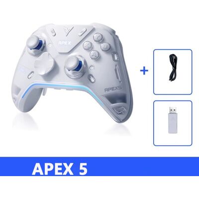 NOBRAND Manette de jeu sans fil Flydigi Apex 5 avec éclairage RGB Bluetooth câble USB et récepteur - Publicité NOBRAND Manette de jeu sans fil Flydigi Apex 5 avec éclairage RGB Bluetooth câble USB et récepteur - Publicité
