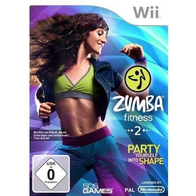Jeu vidéo - 505 Games - Zumba Fitness 2 : Party Yourself Into Shape - Wii - Menu allemand - Import allemand - Publicité Jeu vidéo - 505 Games - Zumba Fitness 2 : Party Yourself Into Shape - Wii - Menu allemand - Import allemand - Publicité