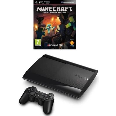 SONY COMPUTER ENTERTAINMENT Pack Console PS3 Noire 500 Go + Minecraft Jeu PS3 Noir - Publicité SONY COMPUTER ENTERTAINMENT Pack Console PS3 Noire 500 Go + Minecraft Jeu PS3 Noir - Publicité