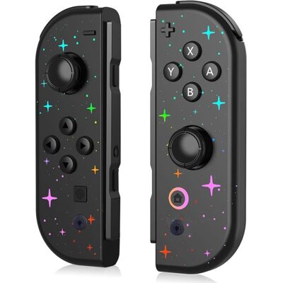 NOBRAND JoyCon sans fil lumière RVB étoilée double vibration pour Switch / Lite / OLED Strap - Publicité NOBRAND JoyCon sans fil lumière RVB étoilée double vibration pour Switch / Lite / OLED Strap - Publicité