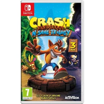 Activision Crash Bandicoot N. Sane Trilogy Jeu Switch - Publicité Activision Crash Bandicoot N. Sane Trilogy Jeu Switch - Publicité