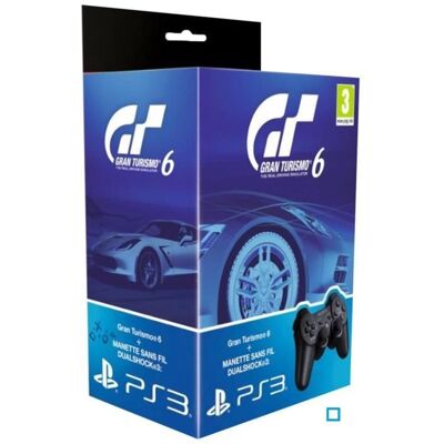 SONY COMPUTER ENTERTAINMENT Pack Manette de Jeu Dualshock 3 + Gran Turismo 6 Noir - Publicité SONY COMPUTER ENTERTAINMENT Pack Manette de Jeu Dualshock 3 + Gran Turismo 6 Noir - Publicité