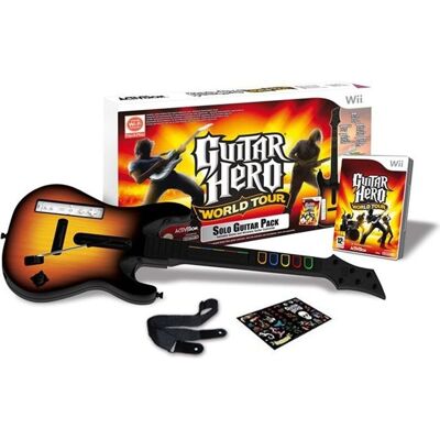Activision PACK GUITAR HERO WORLD TOUR / JEU CONSOLE NINTENDO - Publicité Activision PACK GUITAR HERO WORLD TOUR / JEU CONSOLE NINTENDO - Publicité