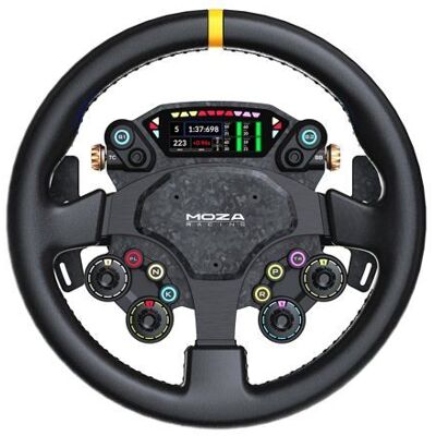 MOZA RACING MOZA CS Pro Steering Wheel – Volant de course – PC Noir - Publicité MOZA RACING MOZA CS Pro Steering Wheel – Volant de course – PC Noir - Publicité