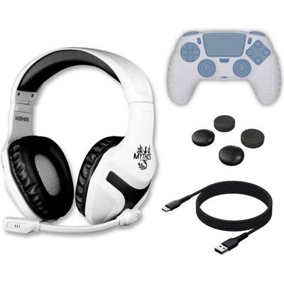 Starter Pack - KONIX - PS5 Blanc - Publicité Starter Pack - KONIX - PS5 Blanc - Publicité