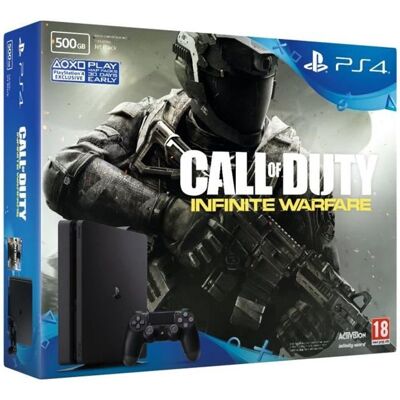 Sony PS4 500 Go + Call of Duty Infinite + PSN 14 Jours Noir - Publicité Sony PS4 500 Go + Call of Duty Infinite + PSN 14 Jours Noir - Publicité