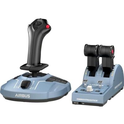 THRUSTMASTER Joystick TCA Officer Pack Airbus Edition : Réplique ergonomique du Mini-manche et Quadrant Airbus Noir - Publicité THRUSTMASTER Joystick TCA Officer Pack Airbus Edition : Réplique ergonomique du Mini-manche et Quadrant Airbus Noir - Publicité