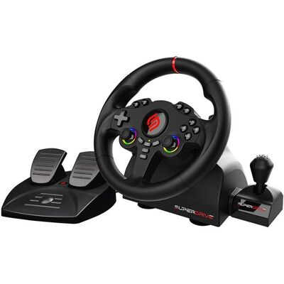 Volant gaming - SUBSONIC - Double joysticks LED + levier - PS4 PC Switch Switch 2 Xbox One Xbox Series Noir - Publicité Volant gaming - SUBSONIC - Double joysticks LED + levier - PS4 PC Switch Switch 2 Xbox One Xbox Series Noir - Publicité