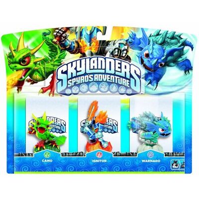 Activision Pack Skylanders H: Warnado + Camo + Ignitor - Publicité Activision Pack Skylanders H: Warnado + Camo + Ignitor - Publicité