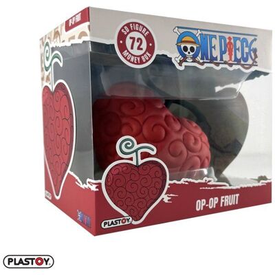 Tirelire - PLASTOY - One Piece Op Op Fruit - Plastique - 16 cm Rouge - Publicité Tirelire - PLASTOY - One Piece Op Op Fruit - Plastique - 16 cm Rouge - Publicité