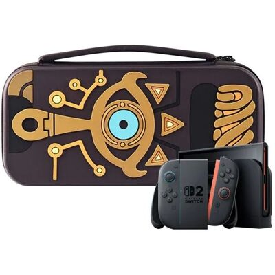 NOBRAND Étui de Transport Zelda Marron pour Switch 2 - Housse Rigide à Fermeture Éclair Portable -PRI - Publicité NOBRAND Étui de Transport Zelda Marron pour Switch 2 - Housse Rigide à Fermeture Éclair Portable -PRI - Publicité