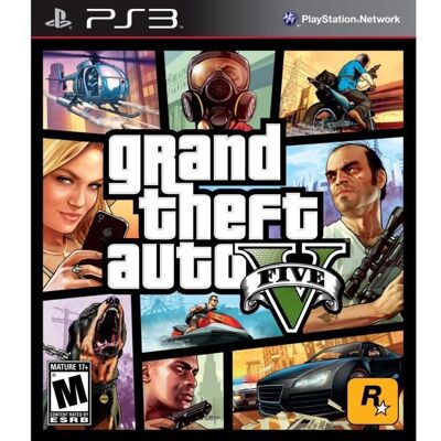 Jeu vidéo - SONY COMPUTER ENTERTAINMENT - GTA 5 PS3 - Action - Monde ouvert - 3 personnages principaux - Publicité Jeu vidéo - SONY COMPUTER ENTERTAINMENT - GTA 5 PS3 - Action - Monde ouvert - 3 personnages principaux - Publicité