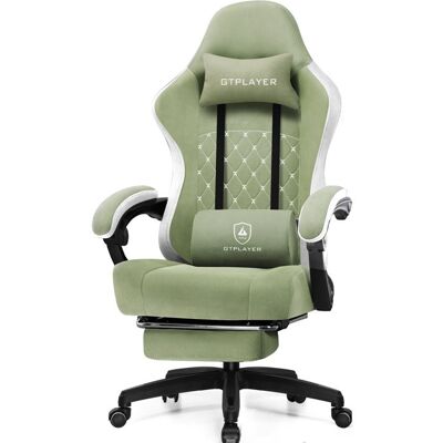 GTPLAYER Chaise de gaming Chaise de bureau ergonomique avec support lombaireVert - Publicité GTPLAYER Chaise de gaming Chaise de bureau ergonomique avec support lombaireVert - Publicité