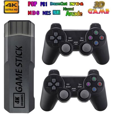 Console de jeu vidéo rétro - PIMPIMSKY - 64G - 30000 jeux intégrés - Double manette sans fil - 4K HD - Publicité Console de jeu vidéo rétro - PIMPIMSKY - 64G - 30000 jeux intégrés - Double manette sans fil - 4K HD - Publicité