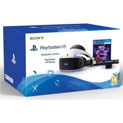 SONY COMPUTER ENTERTAINMENT StarterPack PSVR : Casque PSVR + PlayStation Camera V2 + VR Worlds - PlayStation Officiel Blanc - Publicité SONY COMPUTER ENTERTAINMENT StarterPack PSVR : Casque PSVR + PlayStation Camera V2 + VR Worlds - PlayStation Officiel Blanc - Publicité
