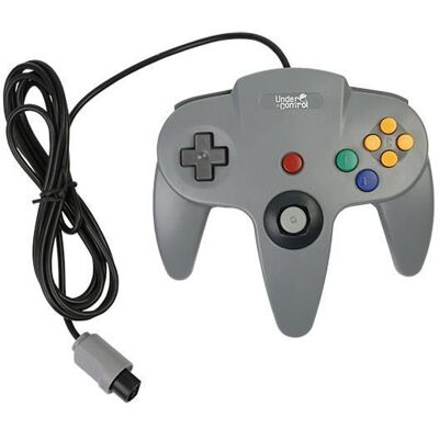 UNDER CONTROL Manette de jeu - Nintendo - 64 - Filaire - 2 mètres - Design moderne Gris - Publicité UNDER CONTROL Manette de jeu - Nintendo - 64 - Filaire - 2 mètres - Design moderne Gris - Publicité