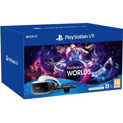 SONY COMPUTER ENTERTAINMENT StarterPack PSVR MK5 : Casque PSVR + PlayStation Camera V2 + Adaptateur Naboo + VR Worlds - PlayStation Officiel Blanc - Publicité SONY COMPUTER ENTERTAINMENT StarterPack PSVR MK5 : Casque PSVR + PlayStation Camera V2 + Adaptateur Naboo + VR Worlds - PlayStation Officiel Blanc - Publicité
