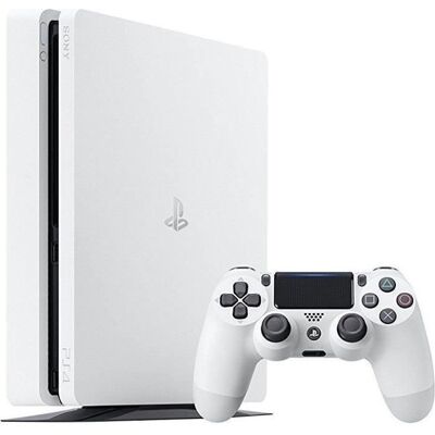 SONY PlayStation 4 Slim 500 Go blanc - Reconditionné - Excellent état Blanc - Publicité SONY PlayStation 4 Slim 500 Go blanc - Reconditionné - Excellent état Blanc - Publicité