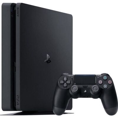 SONY PlayStation 4 Slim 1 To noir - Reconditionné - Etat correct Blanc - Publicité SONY PlayStation 4 Slim 1 To noir - Reconditionné - Etat correct Blanc - Publicité