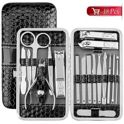 GOBRO professionnel Kit Pedicure Splaks 18 Packs Kits dOutils de Manucure et Pédicure -18 Packs Coupe Ongle Coupe Cuticule Professionne - Publicité GOBRO professionnel Kit Pedicure Splaks 18 Packs Kits dOutils de Manucure et Pédicure -18 Packs Coupe Ongle Coupe Cuticule Professionne - Publicité