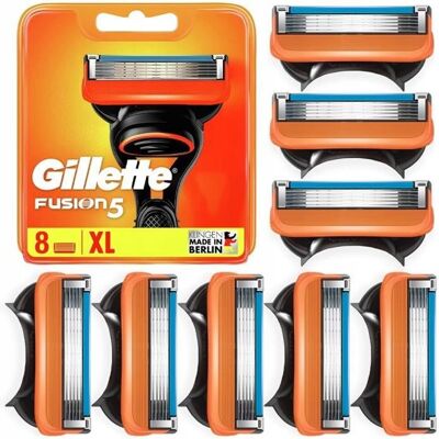 Lames de rasoir - Gillette - Fusion5 - 8 recharges homme précision durable - Publicité Lames de rasoir - Gillette - Fusion5 - 8 recharges homme précision durable - Publicité