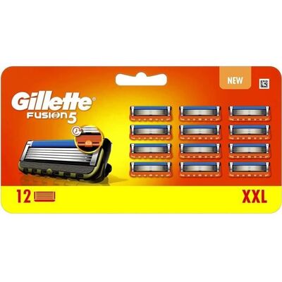 GILLETTE - Pack 12 Lames De Raésoir Gillette Fusion 5 - Publicité GILLETTE - Pack 12 Lames De Raésoir Gillette Fusion 5 - Publicité