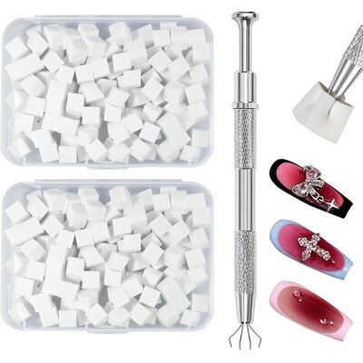 JBNIUAY 200 Éponges à Ongles pour Dégradé et Babyboomer - Brosse Nail Art avec Motifs Variés - Création de Designs Dégradés Professionnels - Publicité JBNIUAY 200 Éponges à Ongles pour Dégradé et Babyboomer - Brosse Nail Art avec Motifs Variés - Création de Designs Dégradés Professionnels - Publicité
