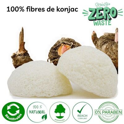 Sun&Sia - Éponge Konjac 100% Naturelle – Nettoie en Profondeur et en Douceur - Soin et Routine Beauté Naturel - Tous Types de Peau - Publicité Sun&Sia - Éponge Konjac 100% Naturelle – Nettoie en Profondeur et en Douceur - Soin et Routine Beauté Naturel - Tous Types de Peau - Publicité