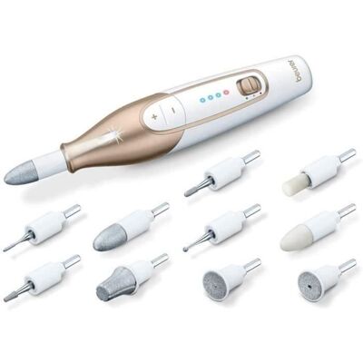 SHOT CASE - BEURER MP 64 – Kit manucure-pédicure électrique avec 10 embouts de haute qualité - Pratique sans fil - Publicité SHOT CASE - BEURER MP 64 – Kit manucure-pédicure électrique avec 10 embouts de haute qualité - Pratique sans fil - Publicité