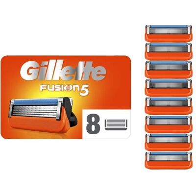 GILLETTE Lames de rasoir Fusion5 x8 - Publicité GILLETTE Lames de rasoir Fusion5 x8 - Publicité