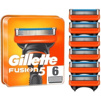 GILLETTE Lames de rasoir Fusion5 x6 - Publicité GILLETTE Lames de rasoir Fusion5 x6 - Publicité