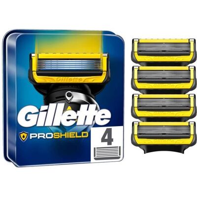 GILLETTE ProShield Lames de rasoir x4 - Publicité GILLETTE ProShield Lames de rasoir x4 - Publicité