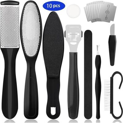 Râpe à Pied Rasoir à Pieds Lime Râpe Peau Morte Callus Pédicure en Acier Inox Kit De Pédicure Manuel pour Soins Des Pieds/Cuticules - Publicité Râpe à Pied Rasoir à Pieds Lime Râpe Peau Morte Callus Pédicure en Acier Inox Kit De Pédicure Manuel pour Soins Des Pieds/Cuticules - Publicité