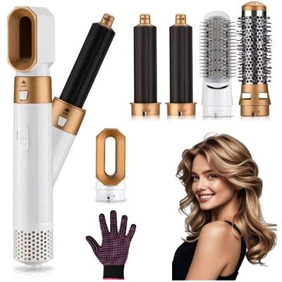 Generic Brosse Soufflante 5 en 1 - Air Styler 110000 RPM -1000W - 3 Températures Brosse Lissante Seche Cheveux Blanc - Publicité Generic Brosse Soufflante 5 en 1 - Air Styler 110000 RPM -1000W - 3 Températures Brosse Lissante Seche Cheveux Blanc - Publicité