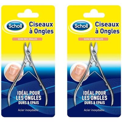 Scholl - 10058005-2 - Ongle d'orteil - Inox - Ciseaux à ongles - Publicité Scholl - 10058005-2 - Ongle d'orteil - Inox - Ciseaux à ongles - Publicité