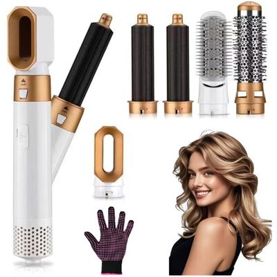 Generic Brosse Soufflante 5 en 1 Air Styler 110000 RPM -1000W - 3 Températures Brosse Lissante Seche Cheveux Blanc - Publicité Generic Brosse Soufflante 5 en 1 Air Styler 110000 RPM -1000W - 3 Températures Brosse Lissante Seche Cheveux Blanc - Publicité