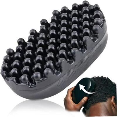 Brosse à cheveux bouclés brosse à cheveux en caoutchouc dreadlock twist styler brosse lavable afro éponge afro racket barbiers - Publicité Brosse à cheveux bouclés brosse à cheveux en caoutchouc dreadlock twist styler brosse lavable afro éponge afro racket barbiers - Publicité