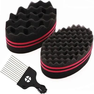 Brosse de coiffage - Brosse éponge bouclée Magic Twist - Brosse éponge - Anti-casse - Unisexe - Publicité Brosse de coiffage - Brosse éponge bouclée Magic Twist - Brosse éponge - Anti-casse - Unisexe - Publicité