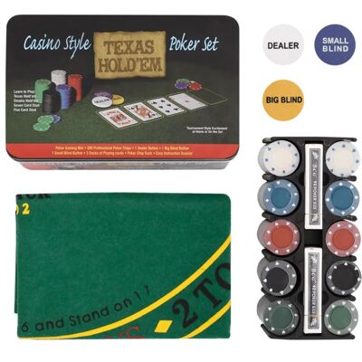 Set de jetons de poker vidaXL - 200 jetons, multicolores, 4 g - Type de poker - Publicité Set de jetons de poker vidaXL - 200 jetons, multicolores, 4 g - Type de poker - Publicité