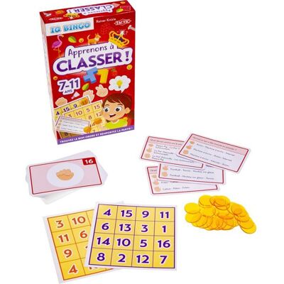 Apprenons à classer - Jeu de société - TACTIC - IQ Bingo - 2 joueurs - De 7 à 11 ans - Publicité Apprenons à classer - Jeu de société - TACTIC - IQ Bingo - 2 joueurs - De 7 à 11 ans - Publicité