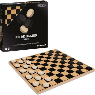 Ensemble Échecs/Dames Série Noire 55330 - Jeu de Société - Publicité Ensemble Échecs/Dames Série Noire 55330 - Jeu de Société - Publicité