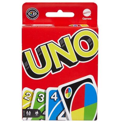Uno Classique Clipstrip - Jeu de Cartes Famille - Avec cartes Joker personnalisables - Mattel Games - BGY49 - 7 ans et + Blanc - Publicité Uno Classique Clipstrip - Jeu de Cartes Famille - Avec cartes Joker personnalisables - Mattel Games - BGY49 - 7 ans et + Blanc - Publicité