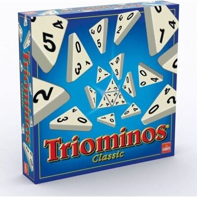 Dominos - GOLIATH - Triominos Classic - 56 pièces - À partir de 6 ans Bleu - Publicité Dominos - GOLIATH - Triominos Classic - 56 pièces - À partir de 6 ans Bleu - Publicité