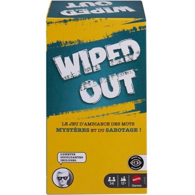Jeu de société - MATTEL GAMES - Wiped Out JLB40 - Déduction - 3 à 6 joueurs - Accessoires Jaune - Publicité Jeu de société - MATTEL GAMES - Wiped Out JLB40 - Déduction - 3 à 6 joueurs - Accessoires Jaune - Publicité