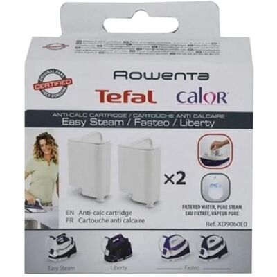 Rowenta - xd9060e0 - 2-pack - Cartouche anticalcaire - Publicité Rowenta - xd9060e0 - 2-pack - Cartouche anticalcaire - Publicité