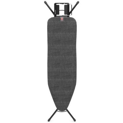 Brabantia Table à Repasser B 124x38 cm repose-fer stop vapeur - Denim Black Noir - Publicité Brabantia Table à Repasser B 124x38 cm repose-fer stop vapeur - Denim Black Noir - Publicité
